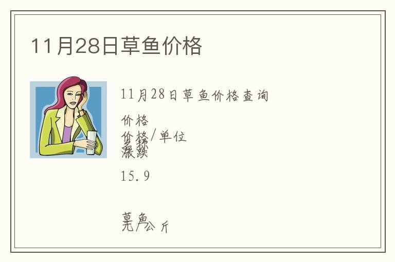 11月28日草魚價格