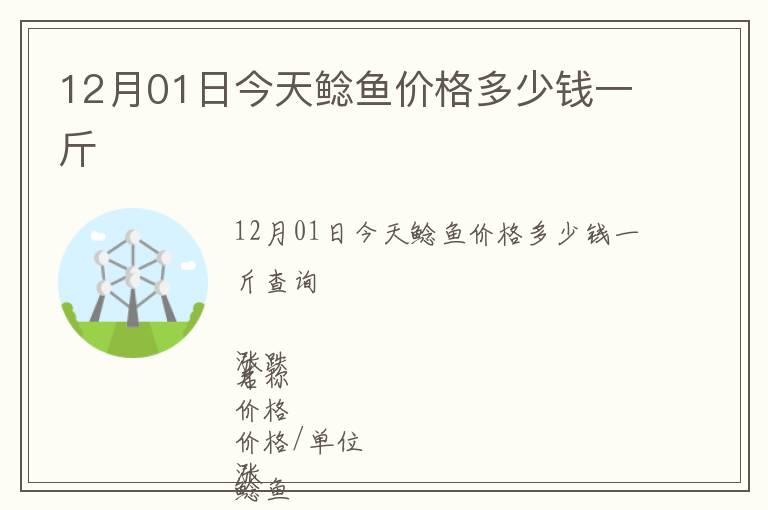 12月01日今天鯰魚價(jià)格多少錢一斤