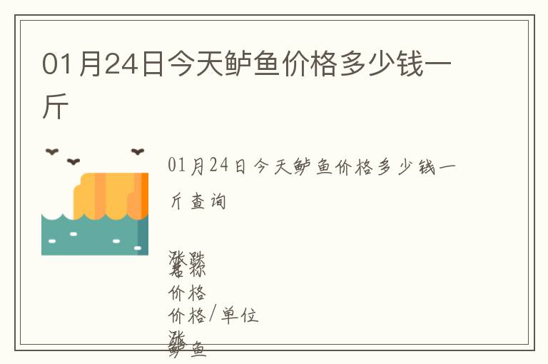 01月24日今天鱸魚價格多少錢一斤