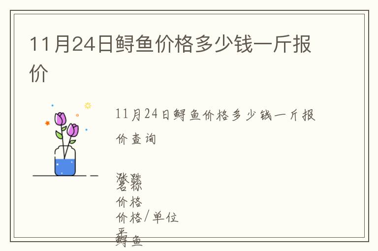 11月24日鱘魚價格多少錢一斤報價