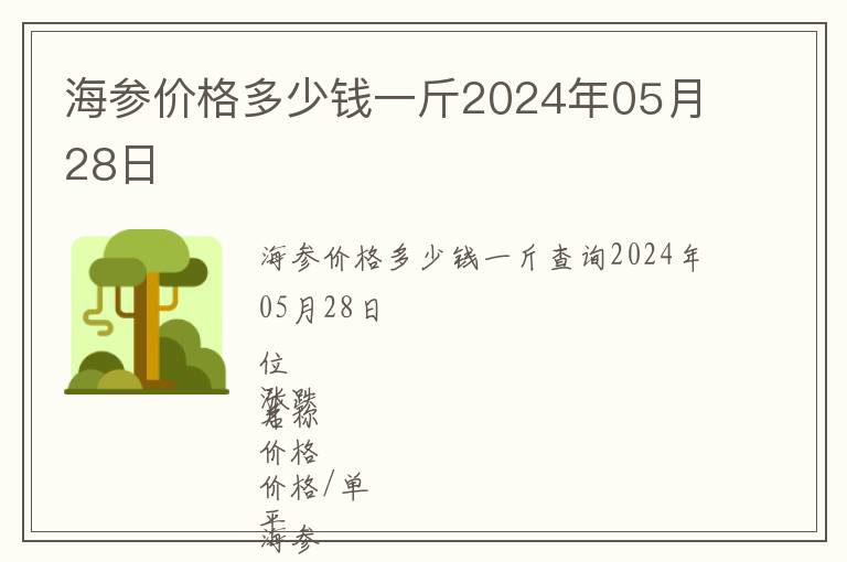 海參價格多少錢一斤2024年05月28日