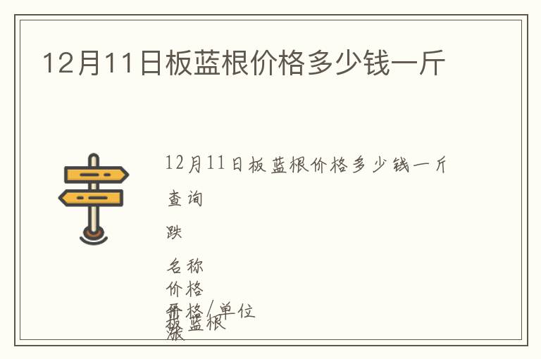 12月11日板藍根價格多少錢一斤