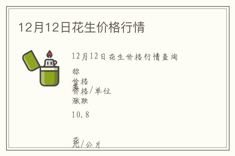 12月12日花生價格行情