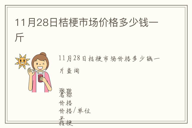 11月28日桔梗市場價格多少錢一斤