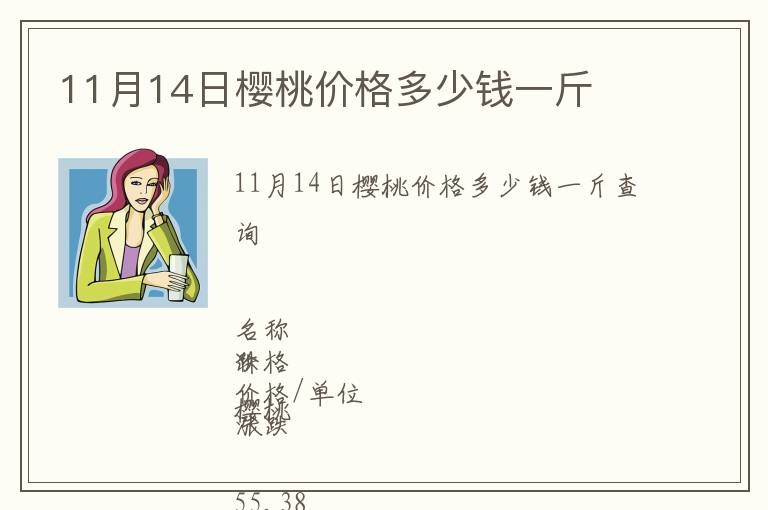 11月14日櫻桃價格多少錢一斤