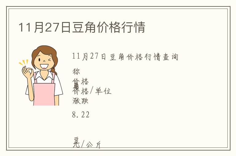 11月27日豆角價格行情