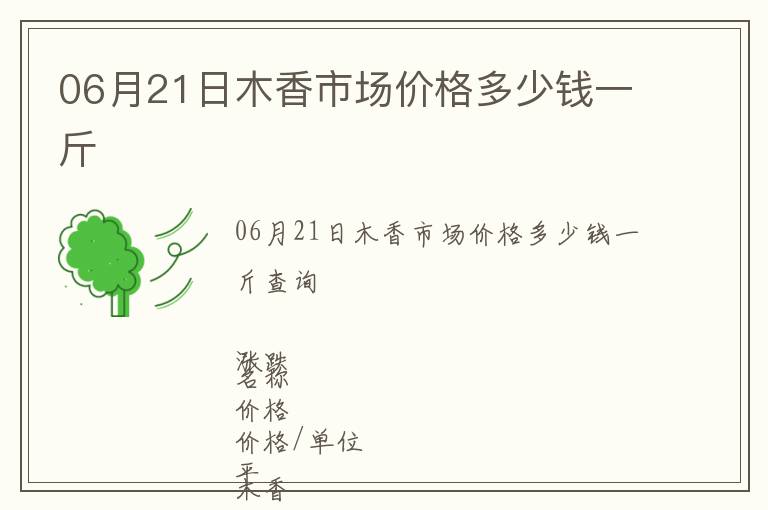 06月21日木香市場(chǎng)價(jià)格多少錢一斤