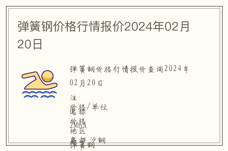 彈簧鋼價(jià)格行情報(bào)價(jià)2024年02月20日