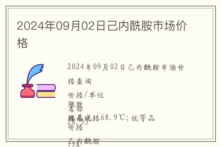 2024年09月02日己內酰胺市場價格