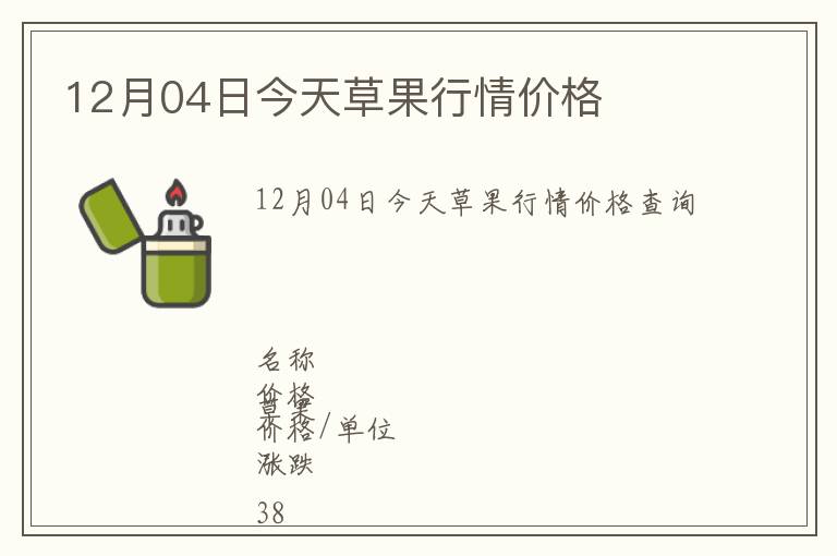 12月04日今天草果行情價格